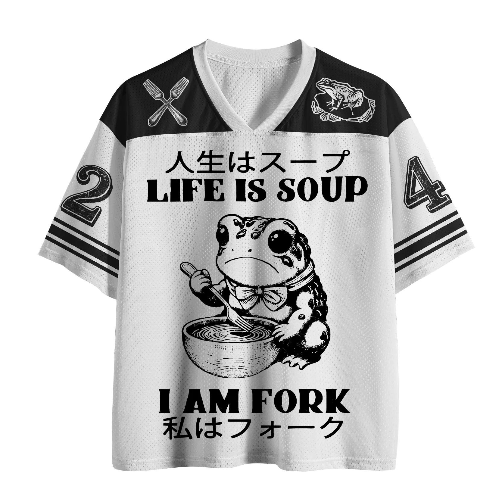 Japanese Man Lifestyle - Japanese Funny Frog Graphic Tee Life