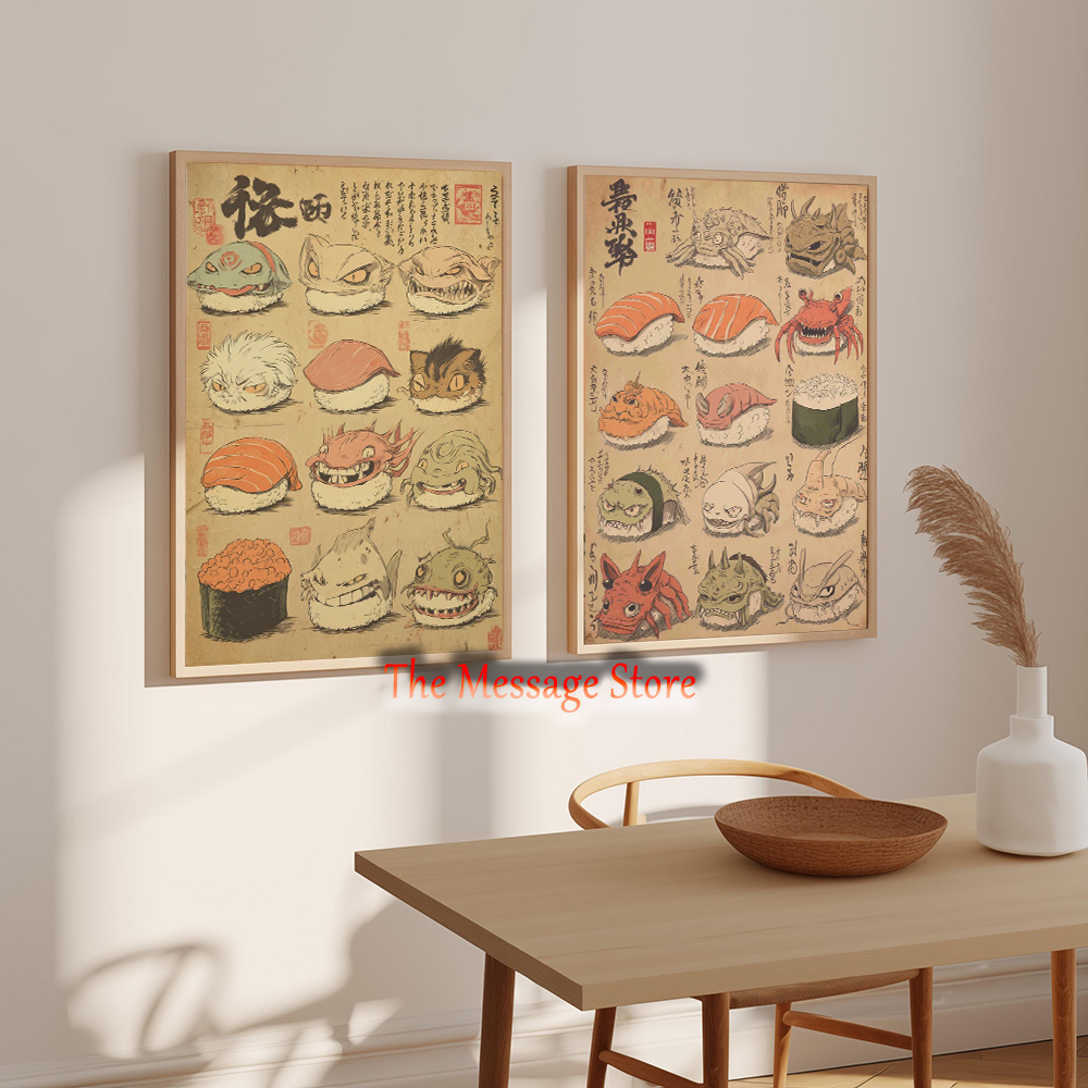 Japanese Sushi Monster Art Yok - Japanese Lifestyle And Food のレビューと価格