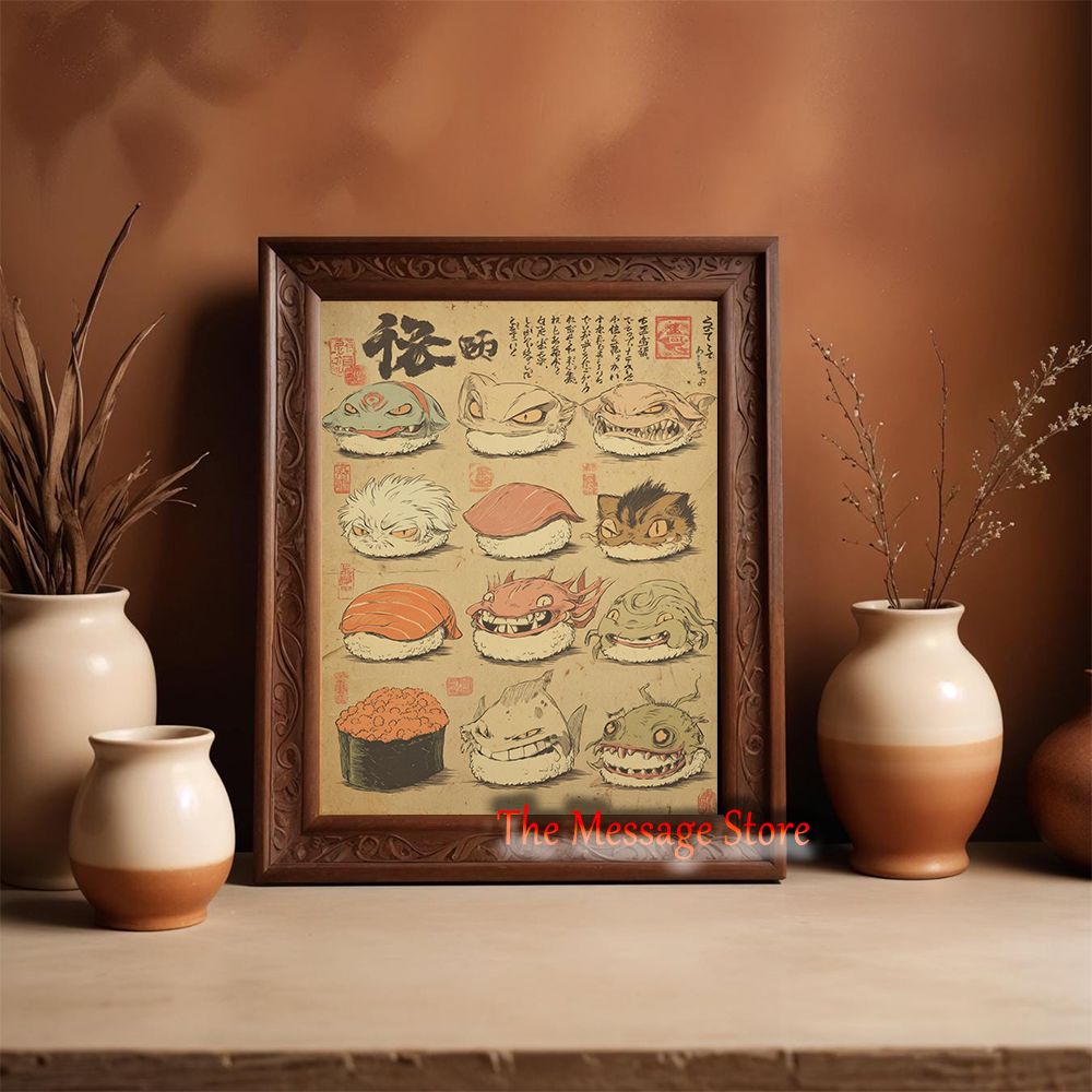 Japanese Sushi Monster Art Yok - Japanese Lifestyle And Food のレビューと価格