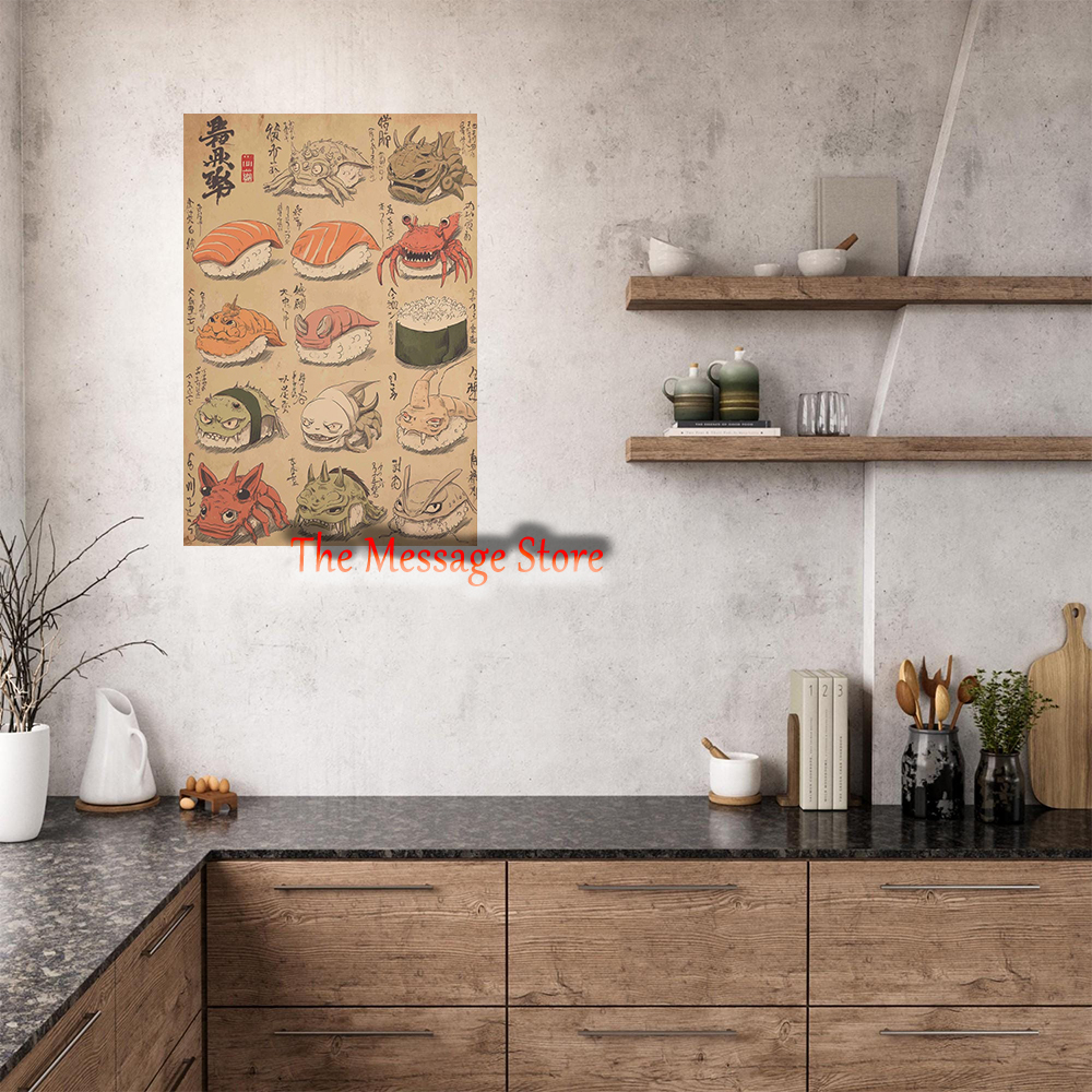 Japanese Sushi Monster Art Yok - Japanese Lifestyle And Food のレビューと価格