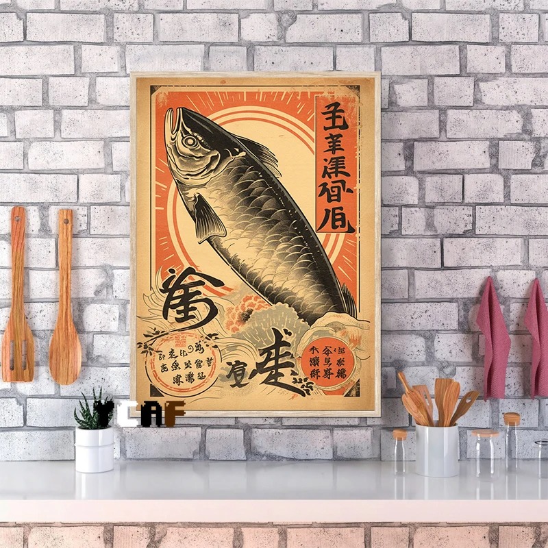 Vintage Japanese Food Poster C - Japanese Lifestyle And Food のレビューと価格