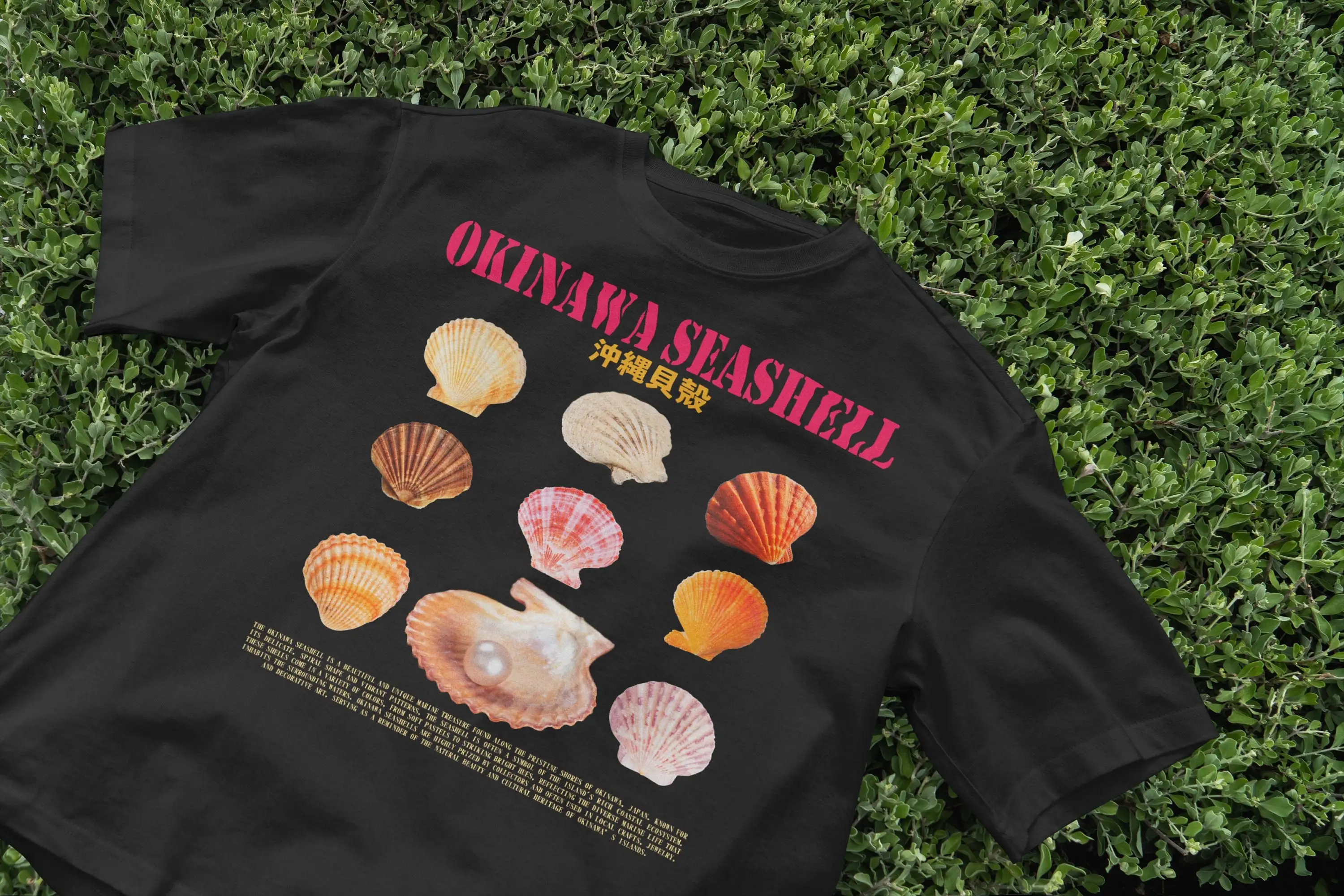 Okinawa Seashell T Shirt Ocean - Japanese Man Lifestyle のレビューと価格